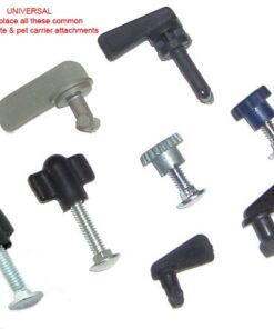 Fasten Tight Kennel Hardware - Silver 12 Pack (12 Pairs of Nuts Bolts) Pet Carrier Metal Replacement Fasteners 9 41mEyEVtCSL