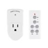 BN-LINK Wireless Remote Control Electrical Outlet Switch for Lights, Fans, Christmas Lights, Small Appliance, Long Range White 10A/1200W, 1 Remote + 1 Outlet ‎1 Remote 1 Outlet