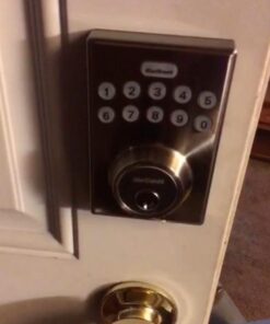 Kwikset 92640-001 Contemporary Electronic Keypad Single Cylinder Deadbolt with 1-Touch Motorized Locking, Satin Nickel, 8 x 4 x 6 38 41mNvlz7KL