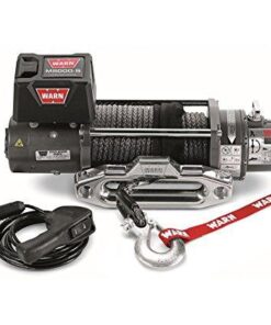 WARN 87800 M8000-S Series Electric 12V Winch with Synthetic Rope: 3/8" Diameter x 100' Length, 4 Ton (8,000 lb) Pulling Capacity 27 41mP22NPQ6L