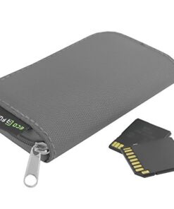 Memory Card Case - Fits up to 22x SD, SDHC, Micro SD, Mini SD and 4X CF - Holder with 22 Slots (8 Pages) - for Storage and Travel (Grey) Grey 16 41mPunSHloL