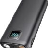 Portable-Charger-Power-Bank - 40000mAh Power Bank PD 30W and QC 4.0 Quick Charging Built-in Bright flashlight LED Display 2 USB 1Type-C Output for Most Electronic Devices on The Market(Carbon Black) Carbon Black 24 41mQykfiEBL
