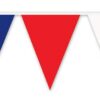 Beistle 50700-RWB Red Blue Outdoor Pennant Banner, 17 by 120-Feet 1 Red, White & Blue Pennant Banner - 17" x 120'