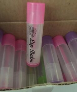Lip Balm Container Tubes - 50-Pack (10x5 colors) - DIY - 3/16 Oz (5.5 ml) - Including 50 Writeable (10x5 colors) & 50 Printed Lip Balm Stickers - Twist Mechanism and a Cap - Empty - Make Lip Balm 56 41mXUcRBCAL 1