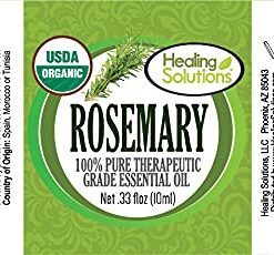 Healing Solutions 10ml Oils - Rosemary Essential Oil - 0.33 Fluid Ounces 0.33 Fl Oz (Pack of 1) 20 41mZZMfOBfL