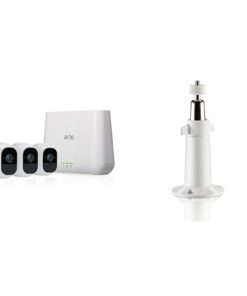 Arlo Pro 2 - Wireless Home Security Camera System with Siren | Rechargeable, Night vision, Indoor/Outdoor, 1080p, 2-Way Audio, Wall Mount | Cloud Storage | 3 camera kit (VMS4330P) w/ Extra Wall Mount 4 Camera System w/ Mount