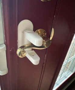 Door Lever Lock (2 Pack) Child Proof Doors & Handles 3M Adhesive - Child Safety By Tuut 42 41mqNlqHfBL