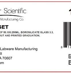Karter Scientific 214T2, 3.3 Boro, Griffin Low Form, Glass Beaker Set - 3 Sizes - 50ml, 100ml, 250ml 20 41my3NpJUGL