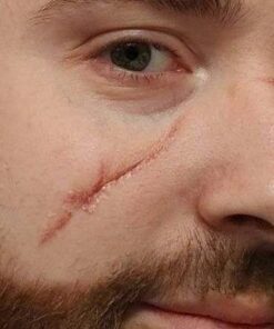 Mehron Makeup Rigid Collodion with Brush | Scarring Liquid | Scar Liquid | Liquid Scar Makeup | SFX Scar Makeup for Film .125 oz (4ml) 35 41n1pegDOTL