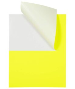 JAM PAPER Shipping Labels - Half Page - 5 1/2 x 8 1/2 - Neon Yellow - 50/Pack 5 1/2" x 8 1/2" Labels (Half Sheet) 8 41n8x52FFqL