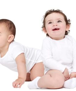 Gerber Baby Girls' 6-Pair Sock 3-6 Months White 18 41nCUklN4cL 2