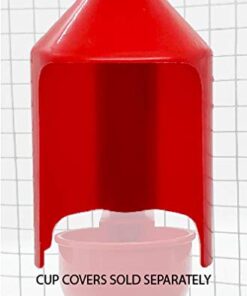 RentACoop DIY Waterer Kit - Auto-Fill Cups with Inserts - Great for Chickens, Ducks, Geese, Turkeys, Peafowl, and Quail - 2 Pack + 1 Bonus Cup Included pack of 2 28 41nSrjTzlhL 1