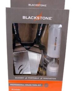 Blackstone 1542 Flat top Griddle Professional Grade Accessory Tool Kit (5 Pieces) 16 oz Bottle, Two Spatulas, Chopper/Scraper and One Cookbook-Perfect for Cooking Indoor or Outdoor, Multicolor 30 41nWMCmIzdL