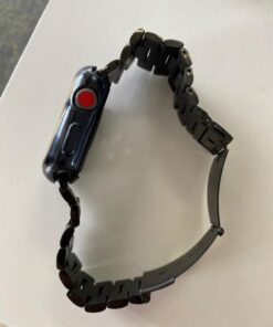 Simpeak Business Metal Band Compatible with Apple Watch Series 9 8 7 (45mm) Series 6 SE 5 4 (44mm) Series 3 2 1 (42mm) Women Men Solid Stainless Steel Band Strap Replacement for iWatch 45mm 44mm 42mm 39 41npEFCoevL