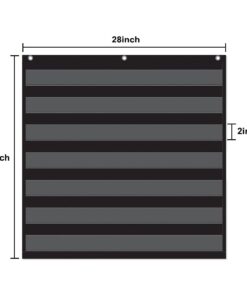 Godery Black Standard Pocket Chart for Classroom or Homeschool Teaching Supplies 7 Pocket Chart (Black) 11 41nrbElYyeL