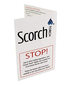 Scorch Torch Triple Jet Flame Butane Cigarette Torch Lighter with Cigar Punch Attachment Black 17 41nx5522T L
