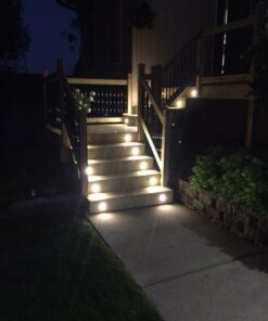 FVTLED Low Voltage LED Deck Lighting Kit Stainless Steel Waterproof Outdoor Landscape Garden Yard Patio Step Decoration Lamps LED In-ground Lights, Pack of 20(Warm White) 20 41o8EjtMmXL