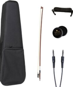 Cecilio 4/4 CVNAE-330 Ebony Fitted Acoustic/Electric Violin in Antique Varnish (Full Size) 17 41oFxcwIwJL