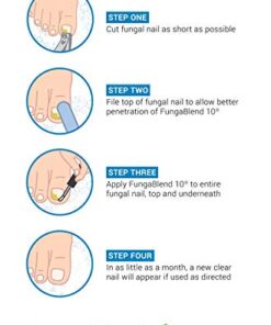 FungaBlend 10 - Antifungal Medication:1% Tolnaftate and 10 Plant Medicines -Toenail Fungus Treatment for Nail Repair Gel, Athletes Foot, Jock Itch, Ringworm -Topical Solution for Toe and Finger Nail 14 41oM wlKUFL