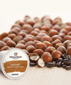 Gloria Jean's Coffees Hazelnut, Single-Serve Keurig K-Cup Pods, Flavored Medium Roast Coffee, 72 Count 72 Count (Pack of 1) 14 41oQdsLBHtL