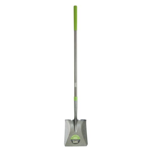 AMES 25337100 Tempered Steel Square Point Shovel with Fiberglass Handle, 61-Inch, Brown Fiberglass Handle Square Point Shovel