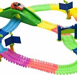 Mindscope Twister Trax Neon Glow in The Dark Track & Accessory Set w/Bridge & Tunnel 29 41ohcKpl66L