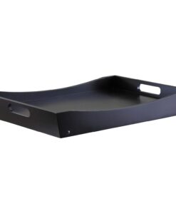 Alternative view of Winsome Benito 24.41-Inch Folding Bed Tray with Curved Top, Walnut (92022)