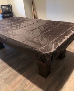 Iszy Billiards Pool Table Cover - Nylon Billiard Table Cover - Perfect for Indoor and Outdoor Use - 7-Foot Brown 5 41oktU4iwsL