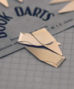 Book Darts 125 Count Tin Brass Bookmarks - Line Book Markers 30 41oshzuByWL