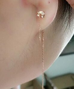 ERT 14K Gold Earring Backs - 12 Piece Replacement Earring Backs for Stud Ear Rings 6 Pairs 19 41p50eOp3DL