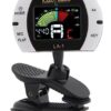 Real Tuner - Chromatic Clip-on Tuner for Guitar, Bass, Violin, Ukulele, Banjo, Brass and Woodwind Instruments - Bright Full Color Display - Extra Mic Function - A4 Pitch Calibration - Transposition 3 41p8XVIAxvL