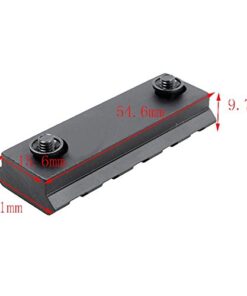 HooGou 7 Slot 3" 5 Slot 2" 13 Slot 5.25" Picatinny Weaver Rail Section for Keymod Handguard Mount Rail System Black (5 7 13 Slots Combination) 11 41p9rf7wp5L