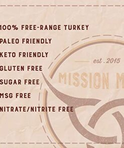 Mission Meats Sugar Free Keto Snacks Free Range Turkey Sticks Whole 30 Gluten Free MSG Free Nitrate Nitrite Free Paleo Healthy Snacks Natural Meat Sticks Turkey Jerky Zero Sugar Protein Snacks Stocking Stuffer Tasty Original Free Range Turkey 8 41pNsmvf8AL