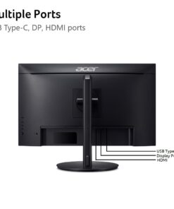 Acer CB272K 27" UHD 3840x2160 IPS Professional Computer Monitor for Creators 99% sRGB Color Accuracy Delta E<1 HDR10 Height Adjustable Stand - Tilt, Swivel, Pivot |USB Type-C, DP & HDMI Ports UHD Type-c 27-inch 65 41pQnLQQ ML