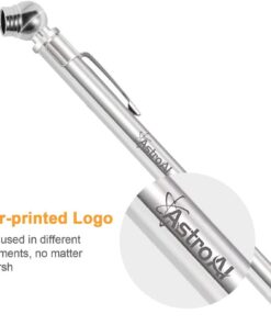 AstroAI Pencil Tire Inflator with Pressure Gauge 2 Pack (10-75PSI), air Pressure Gauge Tire Gauge for Tires, Stainless Steel Body, and Metal Made Nozzle 3 Measurements for Cars, Bikes, Vehicles 18 41pSq1xmiWL