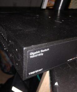 TRENDnet - TEG-S16DG 16-Port Unmanaged Gigabit GREENnet Desktop Metal Switch, TEG-S16DG, Ethernet Splitter, Ethernet/Network Switch, 16 x 10/100/1000 RJ-45 Ports, 32 Gbps Forwarding Capacity, Lifetime Protection Black Version 1.0 19 41pXSJvCHL