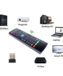 Favormates Air Remote Mouse MX3 Pro,2.4G Backlit Kodi Remote Control,Mini Wireless Keyboard & Infrared Remote Control Learning, Best for Android Smart Tv Box HTPC IPTV PC Pad Xbox Raspberry pi 3 27 41pcublJwCL