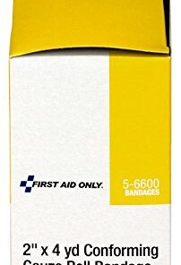 First Aid Only 5-6600 Stretch Gauze Bandage, 4-Yard Stretched Length x 2-Inch Width (Box of 24) 1 Boxes Standard Packaging 12 41pd7txwcWL