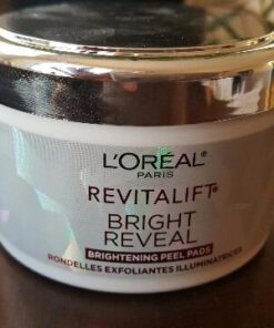 L'Oréal Paris Revitalift Bright Reveal Anti-Aging Exfoliating Peel Pads with Glycolic Acid, Reduce Wrinkles & Brighten Skin, 30 Count (Pack of 1) 36 41pgTvfd6WL