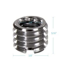 Foto&Tech Metal 1/4 inch to 3/8 inch Tripod Thread Adapter, Easy Mount Convert Screw Adapter for Tripod Monopod Ballhead, Reducer Bushing for Camera Video Equipment DSLR SLR Mic Boom Stand (5 Pieces) 5 Pieces 20 41pkFtCHzZL