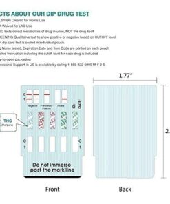 Easy@Home 5 Panel Instant Drug Test Kits - Testing Marijuana (THC), COC, OPI 2000, AMP, MET/mAMP- Urine Dip Drug Testing - #EDOAP-254-2 Pack 2 Count (Pack of 1) 14 41psYyptXNL
