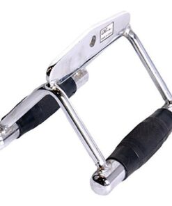 Cap Barbell D Handle Exercise Machine Attachment, Multiple Options Chrome Deluxe Double D Handle with Rubber Handgrips 12 41px14PlX1L