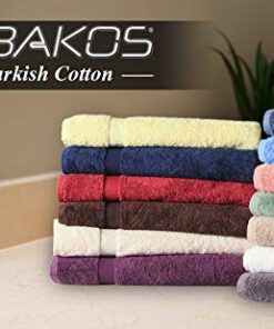SALBAKOS Premium Bath Towels Set - 100% Turkish Cotton Hotel & Spa Bath Towels, Ultra Soft, Quick Drying & Highly Absorbent, 700 GSM Luxury Towels Collection | 27"x54" (Aqua, Set of 4) 4 Bath Towels Aqua 20 41q CWpX8QL