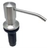 Ultimate Kitchen Built-in Soap Dispenser for Kitchen or Bathroom: Durable Stainless Steel; Fills from top, Large 17oz. Bottle; Long 3 inch Nozzle; Check Valve maintains Prime. Satin Finish Brushed Nickel 39 41qIzyr10oS