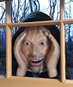 Scary Peeper Freak Halloween Decoration Peeping Tom, Indoor and Outdoor Window Hanging Mask for Spooky House Party Scares, Tricks, and Laughs, Novelty Décor 19 41qLBtDEZ3S