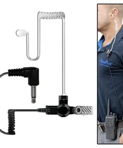 MaximalPower RHF 617-1N 3.5mm RECEIVER/LISTEN ONLY Surveillance Headset Earpiece with Clear Acoustic Coil Tube Earbud Audio Kit For Two-Way Radios, Transceivers and Radio Speaker Mics Jacks , Black 24 41qZhODMLL