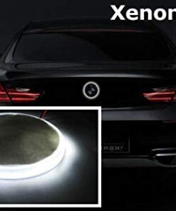 iJDMTOY Compatible with BMW Front Hood or Rear Trunk Lid, Xenon White 3.25-Inch 82mm Roundel LED Emblem Background Illumination Lighting Kit 20 41qezYIKYoL