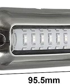 Kqiang Waterproof Marine Boat Light Stainless Steel 27 LEDs Blue Underwater Pontoon Marine Boat Transom Lights Pack of 2(Blue) 19 41r3y54OjSS