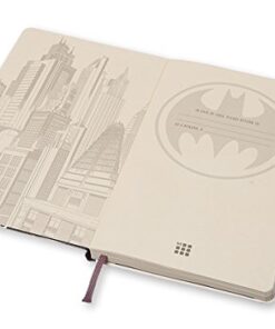 Moleskine Limited Edition Batman Notebook, Hard Cover, Large (5" x 8.25") Ruled/Lined, White, 240 Pages White, Ruled 19 41rFEkt87xL