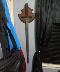 SZCO Supplies Universal Crest Sword Plaque Hanger W/Hardware, brown, One Size (210653) 27 41rWykIWlL